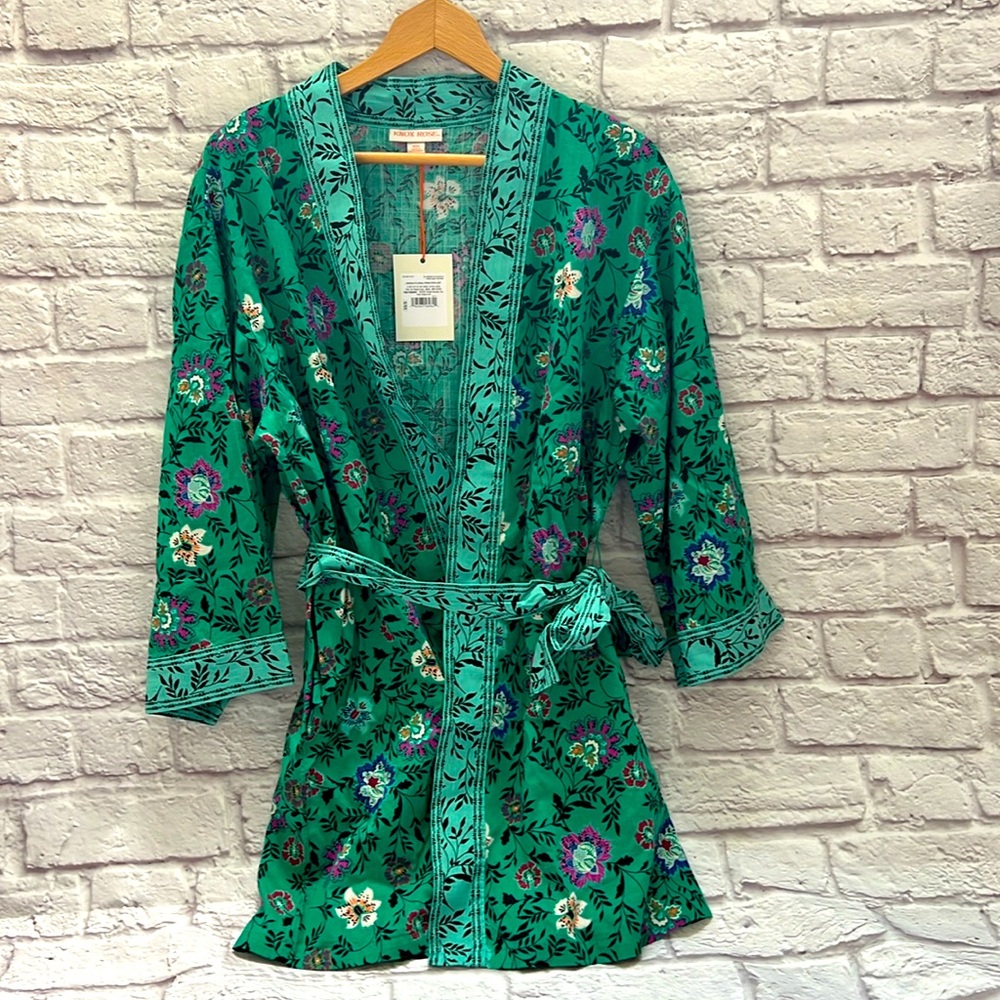 Knox Rose floral cover up tie waist